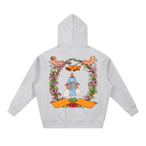 Essential Oversized Boxy Fit Fleece Hoodie